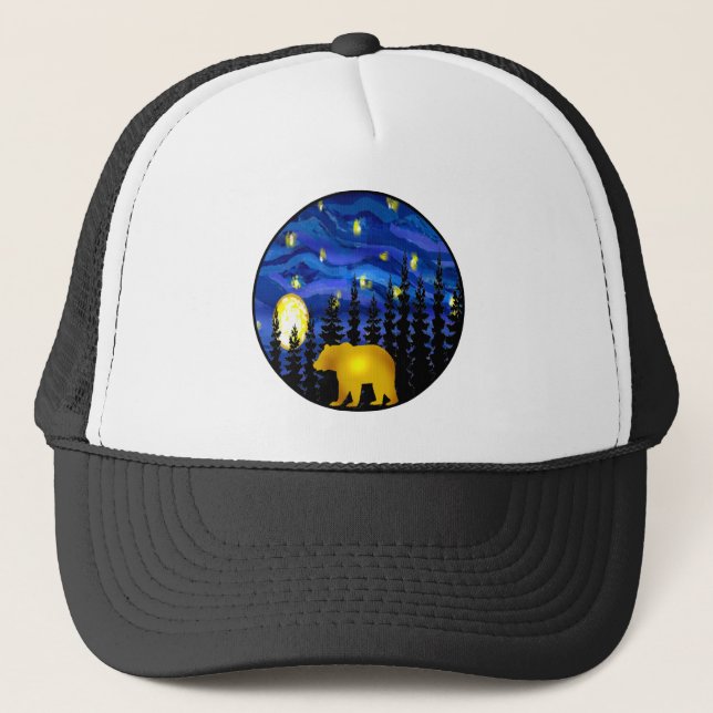 Gorra De Camionero aguantar esta noche (Anverso)