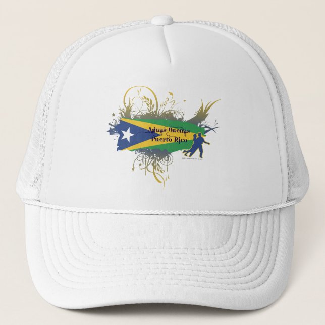 Gorra De Camionero Aguas Buenas - Puerto Rico (Anverso)