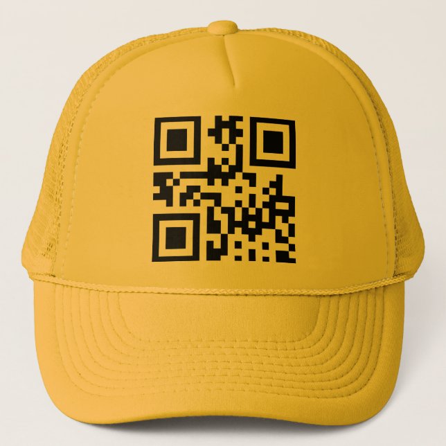 Gorra De Camionero Aguas inteligentes invertidas — Código QR (Anverso)