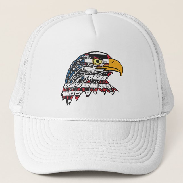 Gorra De Camionero Águila americana (Anverso)