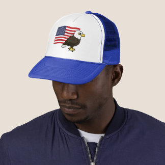 Gorra De Camionero Águila Baldosa Patriótica