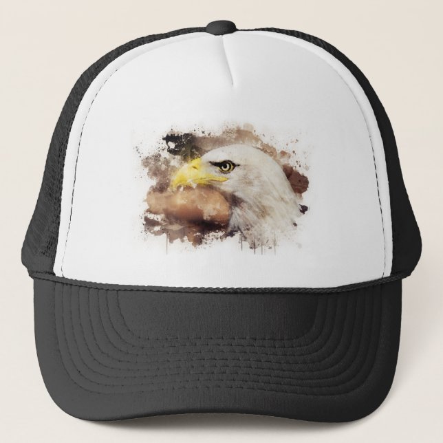 Gorra De Camionero Águila calva americana (Anverso)