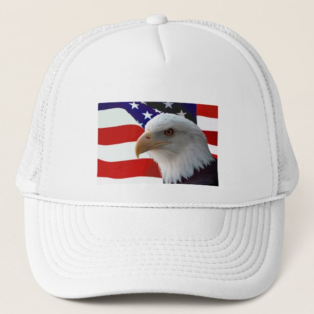 Gorra De Camionero Águila calva americana (Anverso)