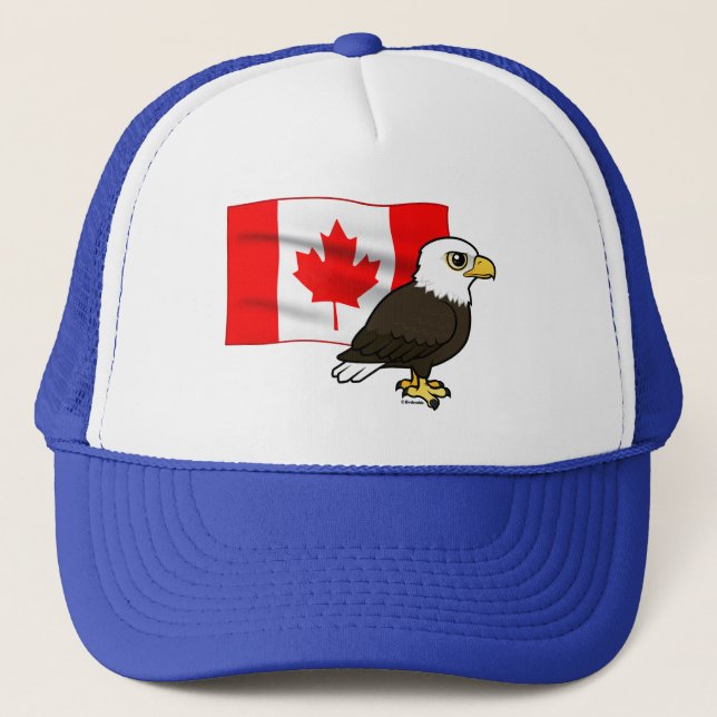 Gorra De Camionero Águila calva canadiense (Anverso)
