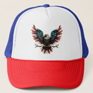 Gorra De Camionero Águila calva norteamericana/estadounidense patriót