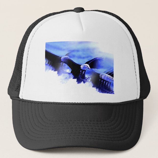 Gorra De Camionero Águila calva volando (Anverso)