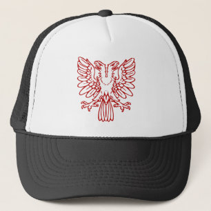 Gorra De Camionero Águila de dos cabezas - Rojo de rubí