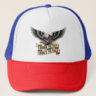 Gorra De Camionero Águila de paracaidismo en caída libre Vintage Airb