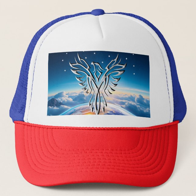 Gorra De Camionero Águila de Plata Amanecer (Anverso)