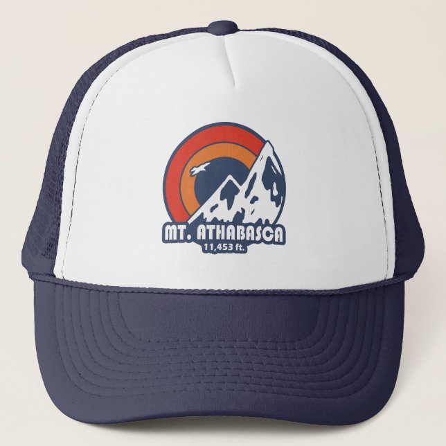 Gorra De Camionero Águila del sol del monte Athabasca (Anverso)