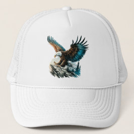 Gorra De Camionero Águila en acuarela