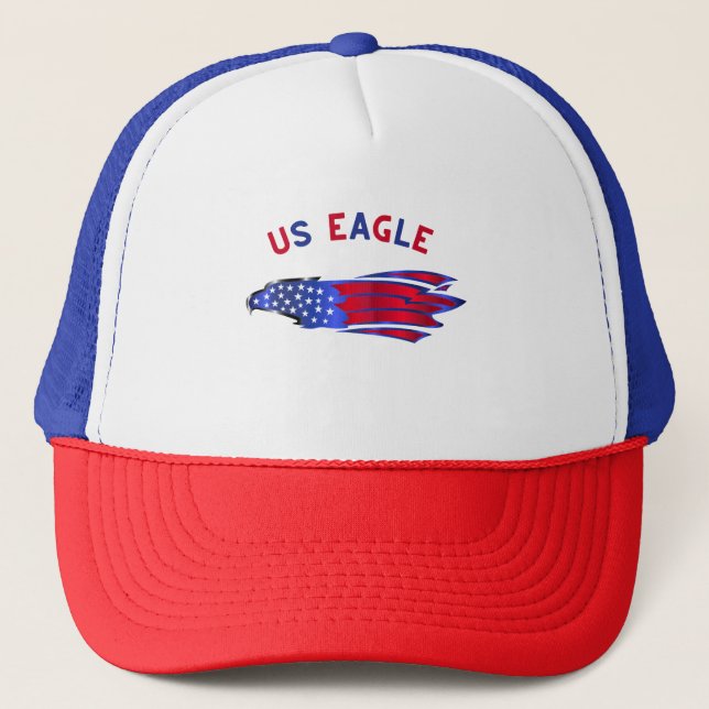 Gorra De Camionero Águila estadounidense (Anverso)