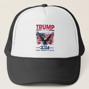 Gorra De Camionero Águila estadounidense de Trump 2024