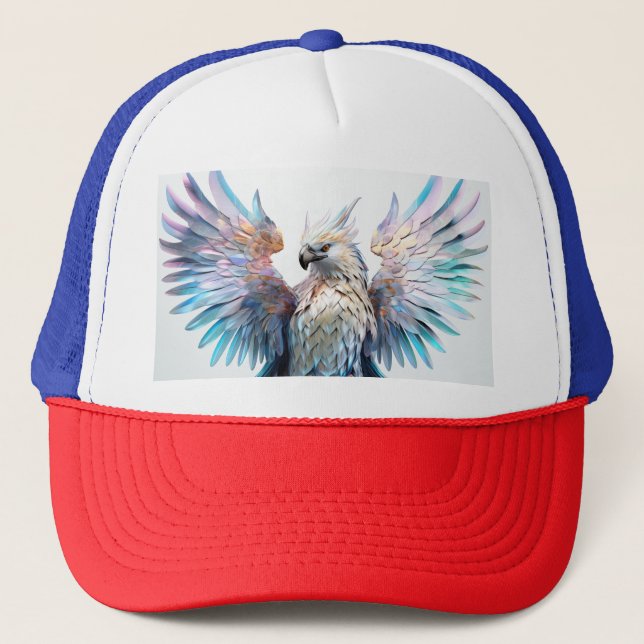 Gorra De Camionero Águila iridiscente metálica (Anverso)