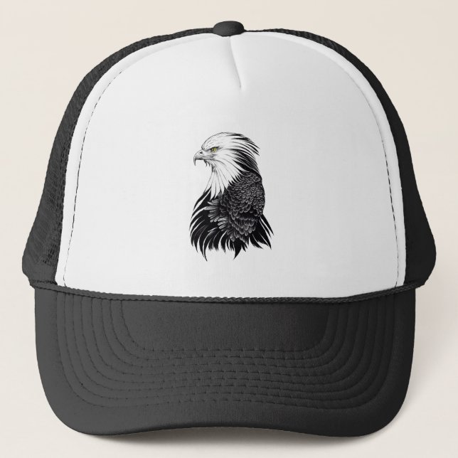 Gorra De Camionero Águila Naturaleza animal silvestre Ilustracion art (Anverso)