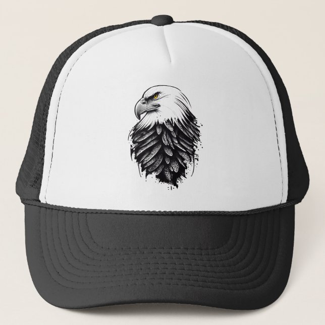 Gorra De Camionero Águila Naturaleza animal silvestre Ilustracion art (Anverso)