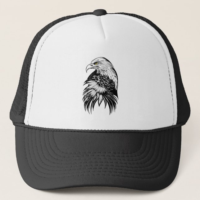 Gorra De Camionero Águila Naturaleza animal silvestre Ilustracion art (Anverso)