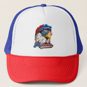 Gorra De Camionero Águila Patriótica de Merica 4 de julio