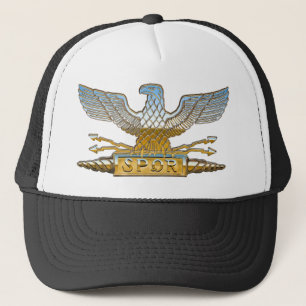 Gorra De Camionero Águila Romana de Cromo