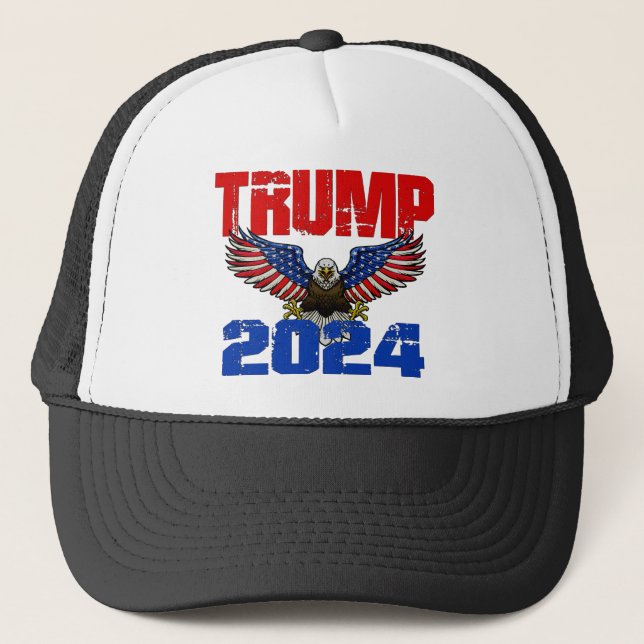 Gorra De Camionero Águila Trump 2024 (Anverso)