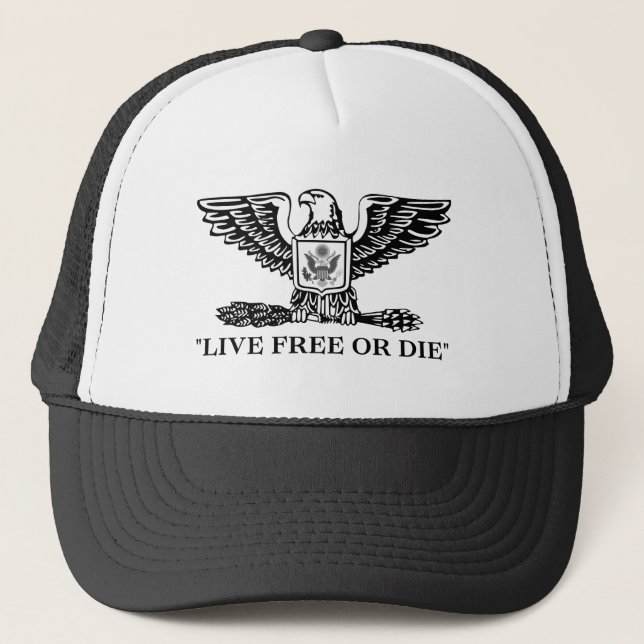 Gorra De Camionero Águila Vive Libre o Muere  (Anverso)