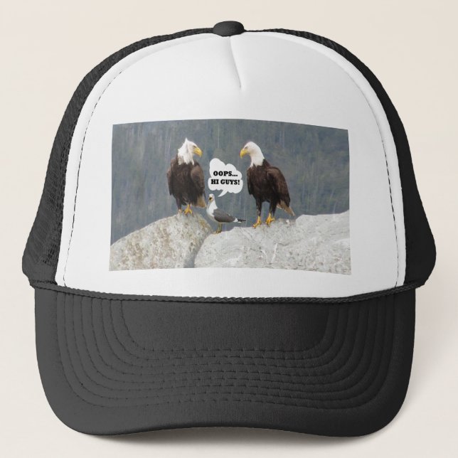 Gorra De Camionero Aguilas divertidas y gaviota (Anverso)