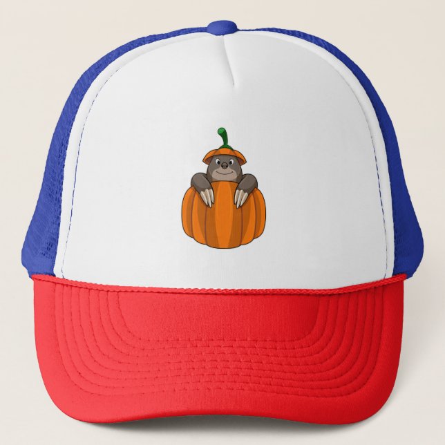 Gorra De Camionero Agujero con calabaza (Anverso)