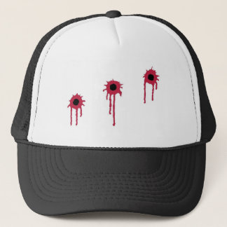 GORRA DE CAMIONERO AGUJEROS DE BALA SANGRIENTOS