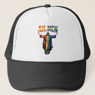Gorra De Camionero Ah Men Funny Orgullo Gay LGBT Jesús Cristiano