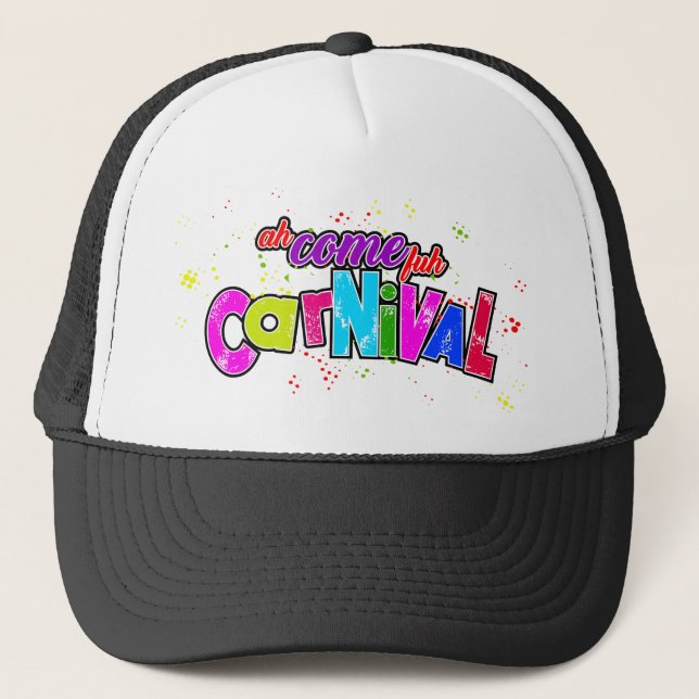 Gorra De Camionero Ah, ven para el Carnaval (Anverso)