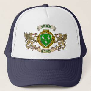 Gorra De Camionero Ahearne Irish Shield y Griffins Personalizados
