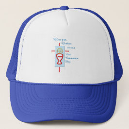 Gorra De Camionero Ahijado, Primera Comunión, Azul