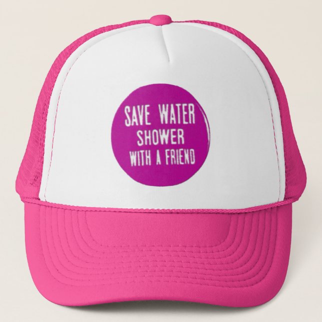 Gorra De Camionero ahorre el agua (Anverso)