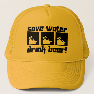 Gorra De Camionero ¡Ahorre la cerveza de la bebida del agua!