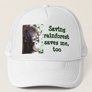 Gorra De Camionero Ahorre la selva tropical, fauna de la reserva