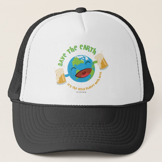 Gorra De Camionero Ahorre la tierra (Anverso)