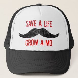 Gorra De Camionero Ahorre una vida - crezca un MES - conciencia del