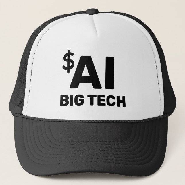 Gorra De Camionero AI Big Tech™ Trucker Hat (Anverso)