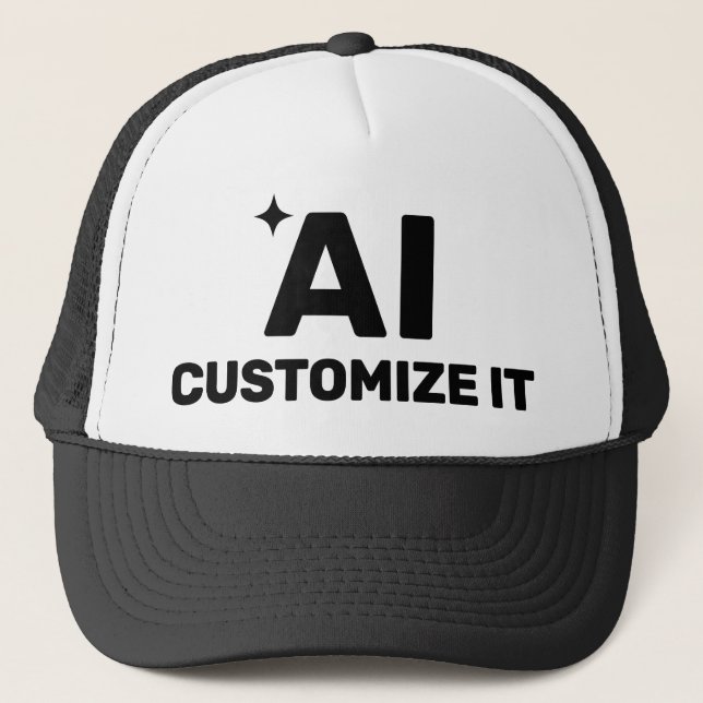 Gorra De Camionero AI Customized™ Trucker Hat (Anverso)