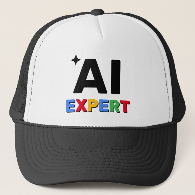 Gorra De Camionero AI Expert™ Trucker Hat (Anverso)