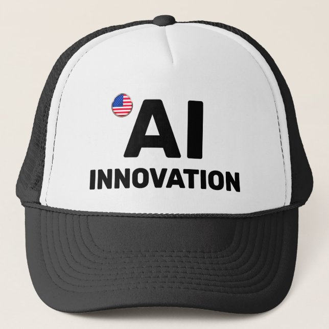 Gorra De Camionero AI Innovation™ Trucker Hat (Customize It!) (Anverso)
