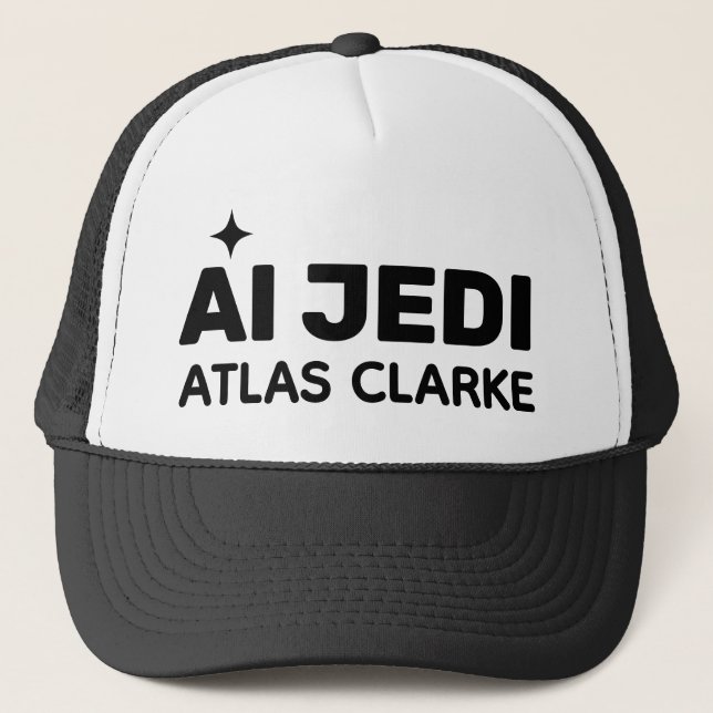Gorra De Camionero AI Jedi™ Trucker Hat (Customize It!) (Anverso)