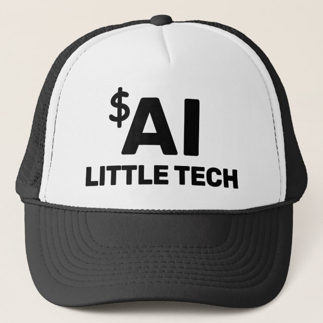 Gorra De Camionero AI Little Tech™ Trucker Hat (Anverso)