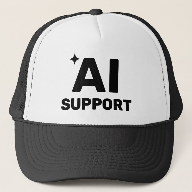 Gorra De Camionero AI Support™ Trucker Hat (Anverso)