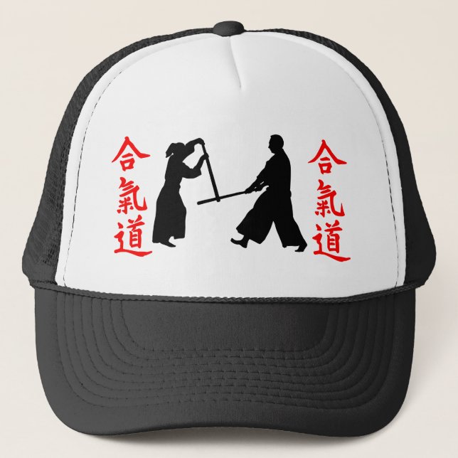 Gorra De Camionero Aikido Silhouette (Anverso)