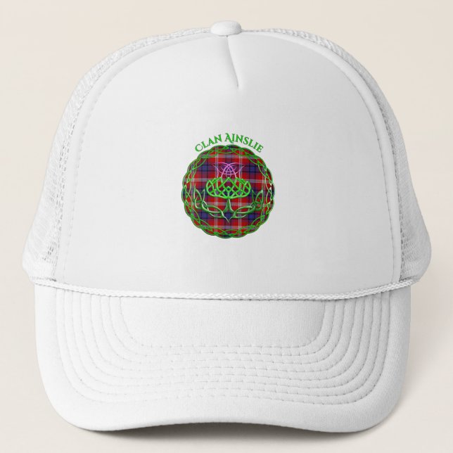 Gorra De Camionero Ainslie Scottish Tartán Celtic Thistle (Anverso)