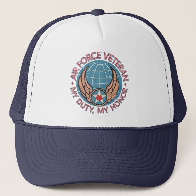 Gorra De Camionero Air Force Veteran (Anverso)