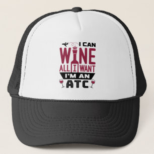Gorra De Camionero Air Traffic Controller Control ATC Funny Wine