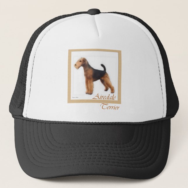 Gorra De Camionero Airedale Terrier Aovers Art (Anverso)