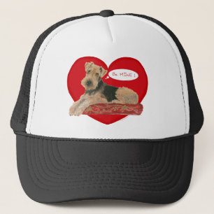 Gorra De Camionero Airedale / Terrier Galés de San Valentín